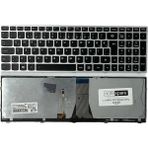 Notespare Lenovo ile Uyumlu Flex 2-15D Type 20377, Flex 2-15D Type 80EF Işıklı Klavye Gümüş Gri Tr - tek ebat
