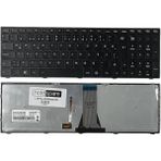 Notespare Lenovo ile Uyumlu Ideapad 500-15ISK 80NT00NYTX, 500-15ISK 80NT00P2TX Işıklı Klavye Siyah Tr - tek ebat