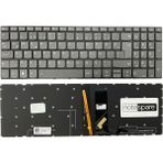 Notespare Lenovo Uyumlu Ideapad 330S-15IKB Type 81J7 Tr Işıklı Power Tuşlu Füme Klavye