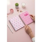 Notisyon A5 Spiralli Okul Defteri 120 Sayfa 2'li Set, 1 Çizgili - 1 Çizgisiz Defter, Notebook, Ders Programlı - Kurdela