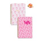 Notisyon A5 Spiralli Okul Defteri 120 Sayfa 2’li Set, 1 Çizgili - 1 Çizgisiz Defter, Notebook, Ders Programlı