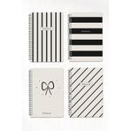 Notisyon A5 Spiralli Okul Defteri 120 Sayfa 4’lü Set, 2 Çizgili - 2 Kareli Defter, Notebook, Ders Programlı