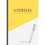 Notitieboek: A5 | 5 mm Ruitjes | 120 Pagina's | Compact Formaat | Voor School, Studie & Dagelijks Gebruik | Geel