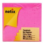 NOTIX NEON YAPIŞKANLI NOT KAĞIDI 50*50 MM 80 YAPRAK PEMBE