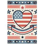 Notizbuch mit einem Aquarell-Herz in den Farben der amerikanischen Flagge: Zeige deine Liebe zu Amerika - 6 x 9 Zoll (ähnlich DIN A5) Seiten: 150 linierte Seiten - Einband: Softcover