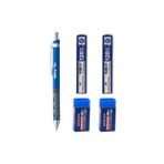 Notpa Rotring Tikky 0.7 Mavi Kalem Faber 2 Silgi Ve 2 Min Uç