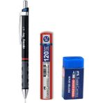 Notpa Rotring Tikky 0.7 mm Kahverengi Kalem Faber Silgi ve Min Uç