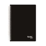 Notte 60-351 Spiralli Plastik Kapak A4 Trend 60 Yaprak Kareli Defter