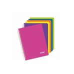 Notte 60-361 Spiralli Plastik Kapak A4 Trend 120 Yaprak Kareli Defter