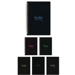 Notte 60-476 A4 Siyah 60 Sayfa Çizgili Spiralli Plastik Kapak Defter