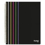 Notte 60-478 A4 Siyah 100 Sayfa Çizgili Spiralli Plastik Kapak Defter