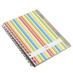 Notte 62202 150 Yaprak Plastik Kapak Spiralli A6 Ayraçlı Kareli Defter