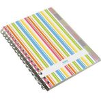 Notte 62207 150 Yaprak Plastik Kapak Spiralli A6 Ayraçlı Çizgili Defter