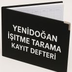Notyaz Gülşen Kırtasiye Yenidoğan Işitme Tarama Kayıt Defteri 001 - 200 Numaralı - 0 - Siyah