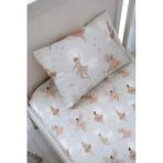 Nou Balerin Periler Organik Bebek Lastikli Çarşaf Seti (70X130+15) - Fairy Garden