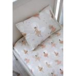 NOU Balerin Periler Organik Bebek Lastikli Çarşaf Seti (80X160+15) - Fairy Garden