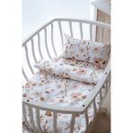 Nou Çiçek Bahçesi Organik Anne Yanı Nevresim Takımı (60X100) - Floral Joys