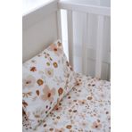 NOU Çiçek Bahçesi Organik Bebek Lastikli Çarşaf Seti (70X110+15) - Floral Joys