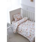 NOU Çiçek Bahçesi Organik Park Yatak Nevresim Takımı (80X120) - Floral Joys