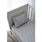 NOU Minik Aylı Organik Bebek Lastikli Çarşaf Seti (70X110+15) - Mini Moons