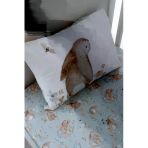 NOU Tavşanlı Bebek Lastikli Çarşaf Seti (80X160+15) - Rabbit Garden