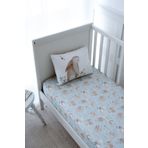 NOU Tavşanlı Tek Kişilik Lastikli Çarşaf Seti (100x200+20) - Rabbit Garden