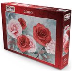 Nova 2000 Parça Pembe ve Kırmızı Güller Puzzle
