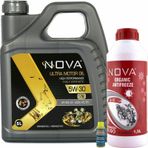 NOVA 5W-30 4 lt Tam Sentetik Motor Yağı + 1500 ml Antifriz