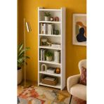 Nova 6 Raflı Beyaz Mdf Modüler Kitaplık 55X23x208 Cm