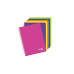 Nova A-4 Spiralli Defter Plastik Kapak Helezon Çizgili 72 Yaprak 721 DFN-2817 12 Li (1 Paket 12 Adet)