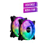 Nova Bilgisayar Kasası İle Uyumlu 2-4 Adet 12cm Rgb Fan Nova Fanı 120mm Fan 2'li Siyah