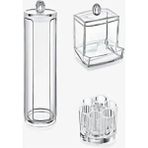 Nova Casa Akrilik 3'lü Makyaj Organizer Set Şık Tasarım - Beyaz
