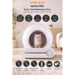 Nova Cat Pro Akıllı Otomatik Kedi Tuvaleti (Türkiye Garantili) - Pembe