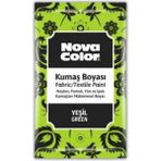 Nova Color 12 gr Yeşil Kumaş Boyası Toz Tekstil Boyası Kot Pantalon Gömlek Tişört İçin