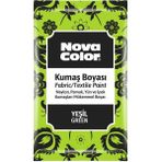 Nova Color 12 gr Yeşil Toz Kumaş Boyası Pamuk Yün ve İpek Kumaşlar İçin Özel Formül