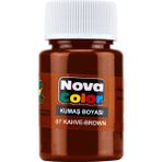Nova Color 30 ml Tek Renk Şişe Kumaş Boyası Kahverengi (NC-165)