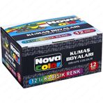 Nova Color 5745817 12x30 cc Kumaş Boyası Seti