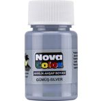 Nova Color Akrilik Boya 30 cc Gümüş - 4 Adet