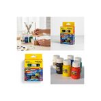 Nova Color Akrilik Boya Seti, 6 Renk Karışık, 17 ml Şişe, Hızlı Kuruyan, Yüksek Pigment, Tuval Kağıt Ahşap için