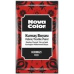 Nova Color Kırmızı Kumaş Boyası Toz 12 gr Tekstil Boyası Özellikli Kot Pantalon Gömlek Tişört İçin 1 Adet