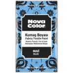 Nova Color Mavi Kumaş Boyası Toz 12 gr 1 Adet Tekstil Boyası Özelliği ile Kot Pantalon Gömlek Tişört İçin