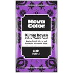 Nova Color Mor Kumaş Boyası Toz 12 gr 1 Adet Tekstil Kumaş Boyası İçin Uygun