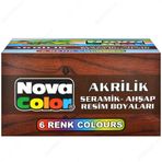 Nova Color Nc-180 6 Renkli Akrilik Boya