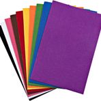 Nova Color NC-421 Keçe Yapışkanlı 20x30 cm 10'lu Karışık Renk Fon Kartonu