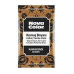 Nova Color Toz Kumaş Boyası Kahverengi 4 Adet Ve 1 Adet Sabitleyici