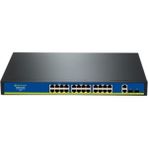 Nova HIF2422GBL-C 24 Port Poe+ 10-100 Mbps 2 Port 10-100-1000 Mbps 2 Sfp Switch