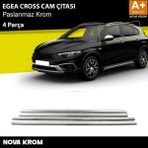 Nova Krom Fiat Egea Cross Krom Cam Çıtası 4 Prç. 2020 Üzeri