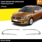 Nova Krom Fiat Egea Krom Sis Farı Çerçevesi 2 Prç. 2015-2020