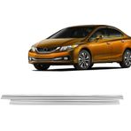 Nova Krom Honda Civic Krom Cam Çıtası 8 Prç 2016-2021