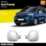 Nova Krom Opel Combo E Abs Krom Ayna Kapağı 2 Prç 2019-2023